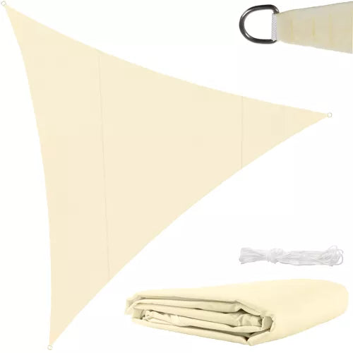 Solsejl Beige/grå 3x3x3 - Effektiv Solbeskyttelse