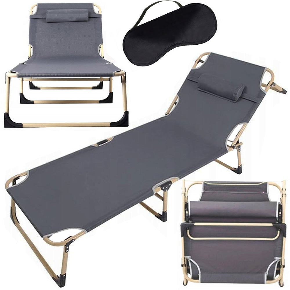 Sammenklappelig Solseng/day Bed/campingseng  Justerbar & Stabil
