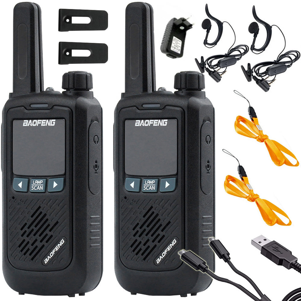 Walkie Talkie Sæt - 2 Stk - Kraftigt Rækkevidde