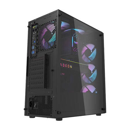 Computer Kabinet Darkflash Dk351 + 4 Blæsere (sort) - Geekd.dk