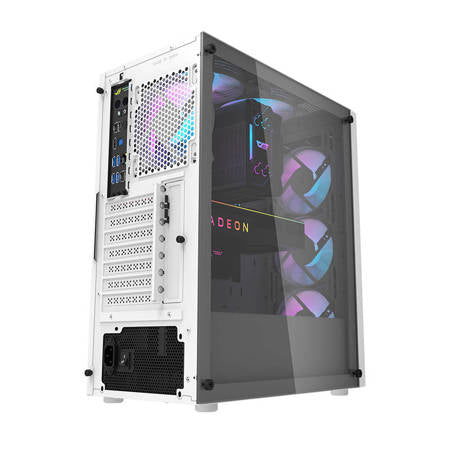 Computer Kabinet Darkflash Dk351+ 4 Blæsere (hvid) - Geekd.dk
