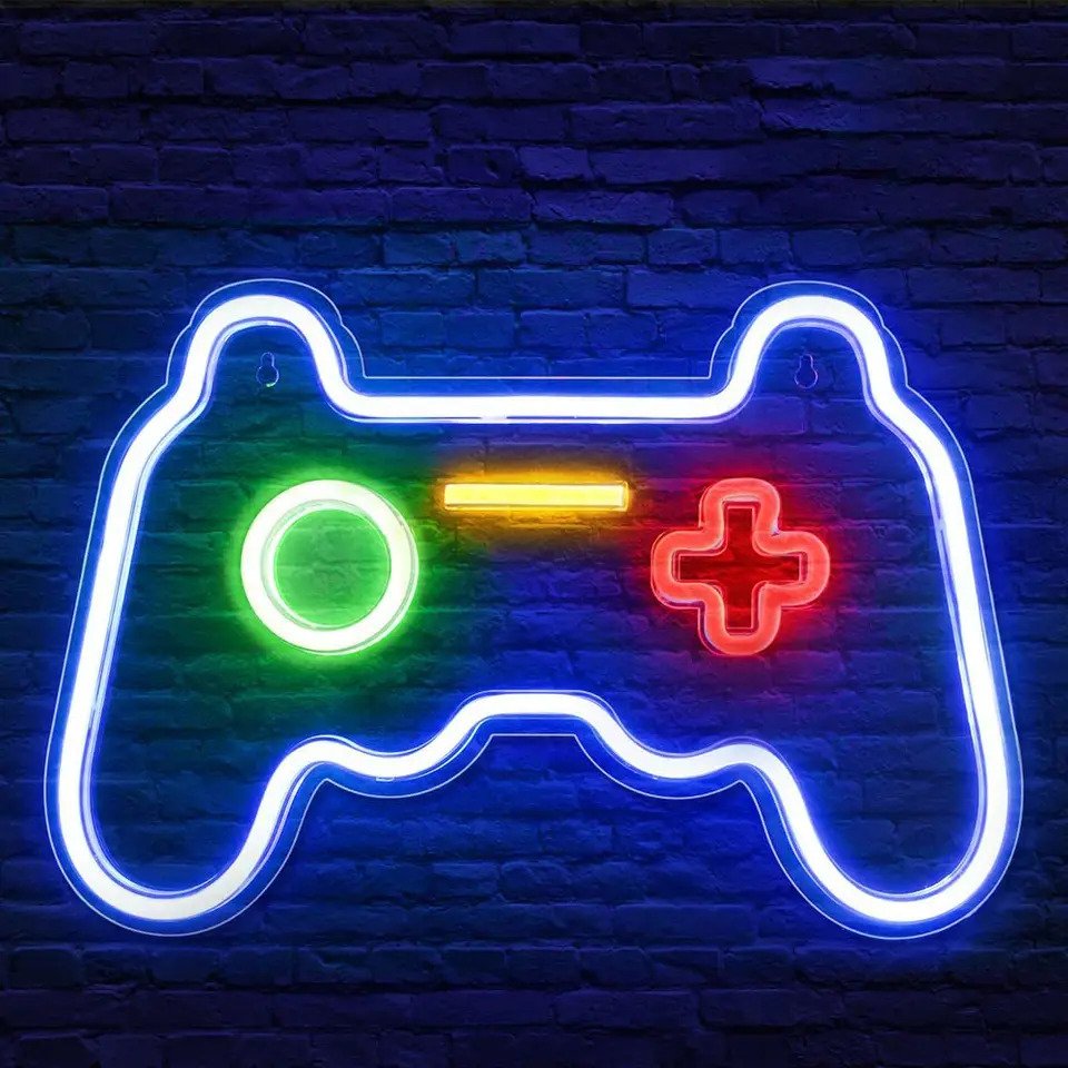 Mecharite - Controller Led Neon Skilt - Blå Lampe - Geekd.dk