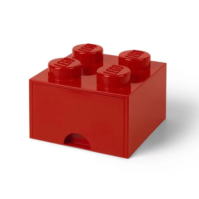 Room Copenhagen Lego Brick Drawer 4 Red - Rc40051730 Opbevaringskasse - Geekd.dk