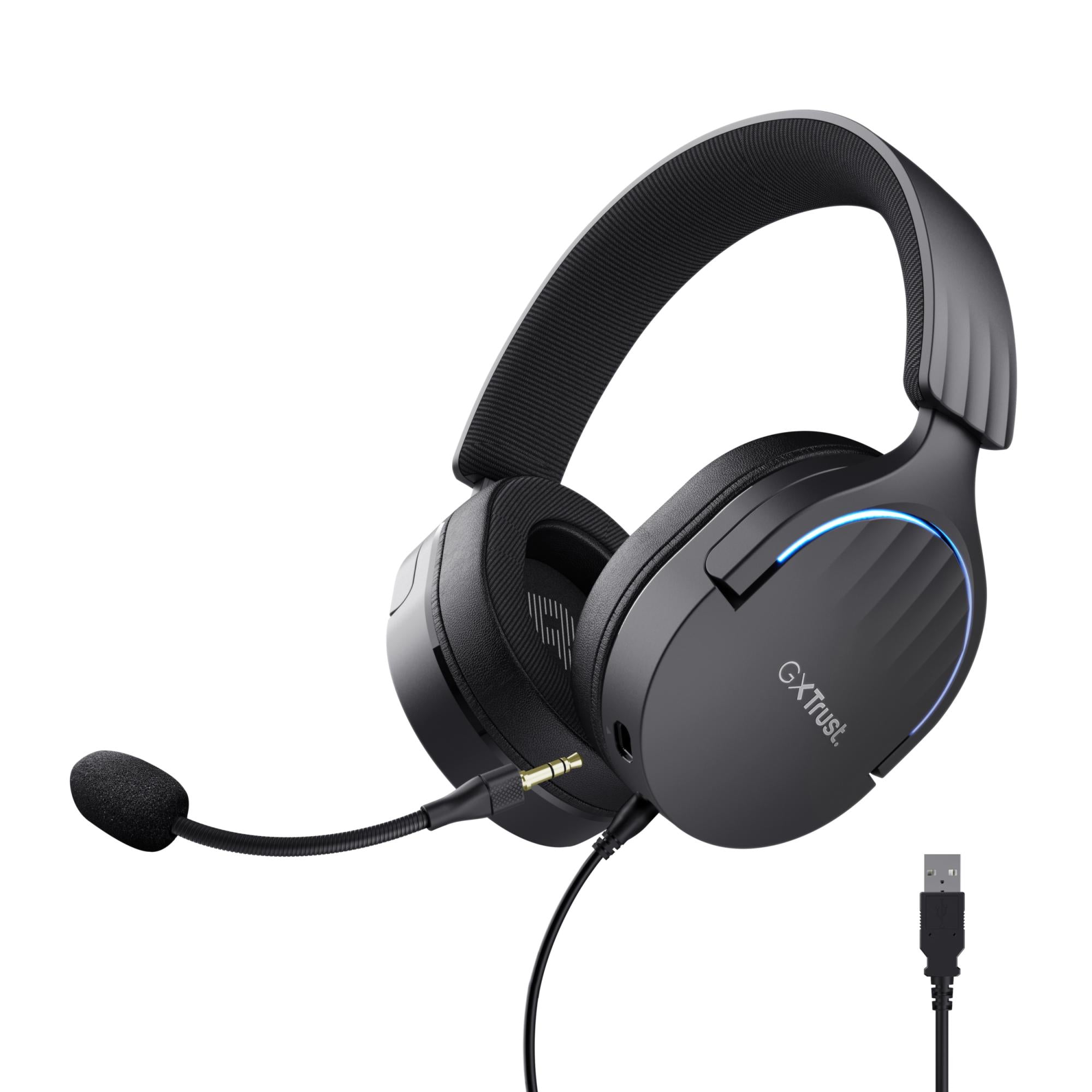 Trust Gxt490 Fayzo 7.1 Usb Headset - Sort - Geekd.dk