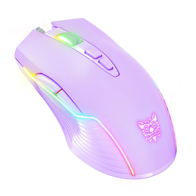 Gaming Mus Lilla Med Rgb-lys - Geekd.dk