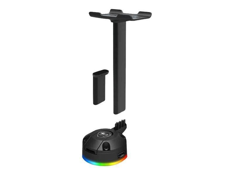 Cougar Vacuum Headset Holder 2 Usb Hubs Rgb Lys Headset Stander - Geekd.dk