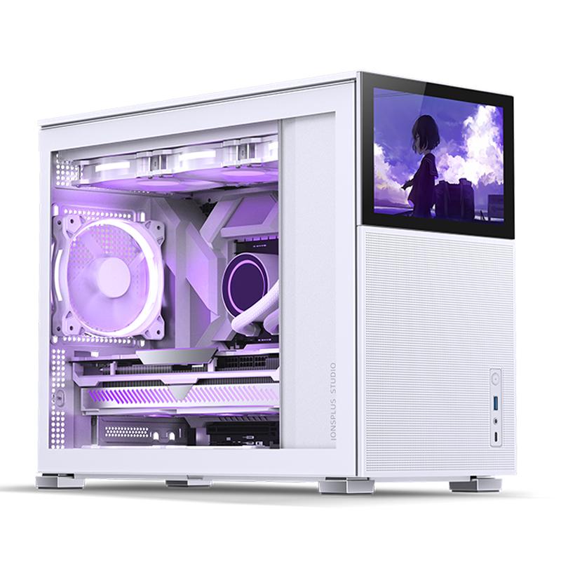 Jonsbo D31 Mesh Screen Matx Case, Tempered Glass - Hvid Kabinet - Geekd.dk