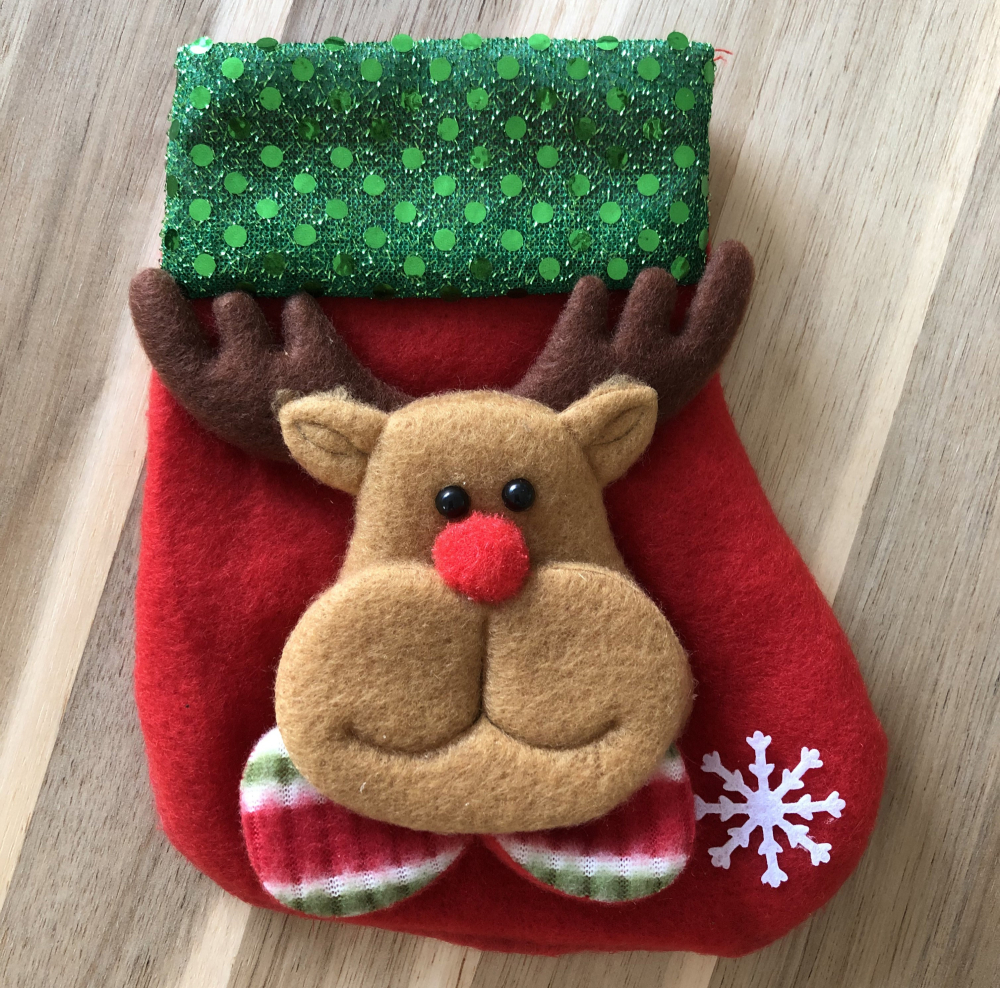 Julesok Til Juletræ - Med Rensdyrhoved