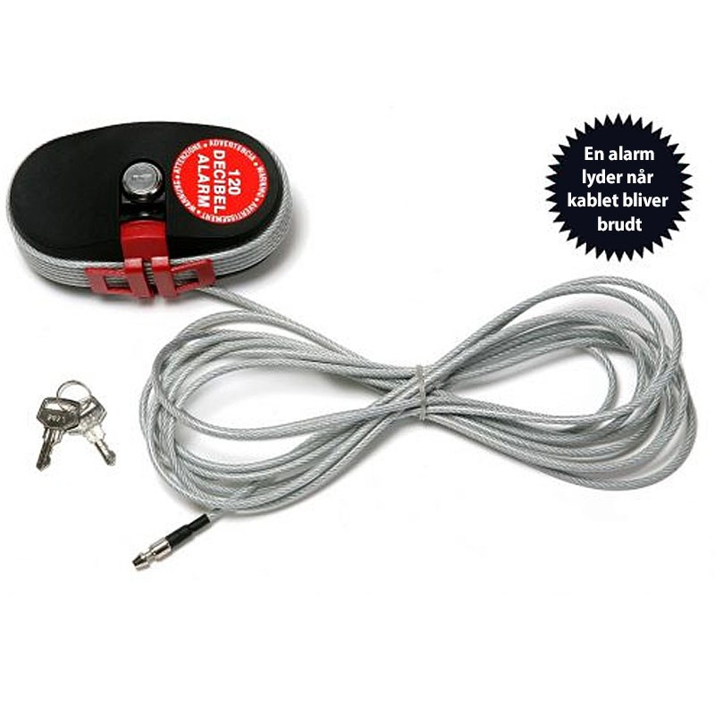 Kabellås Med Alarm Xl - 10 M