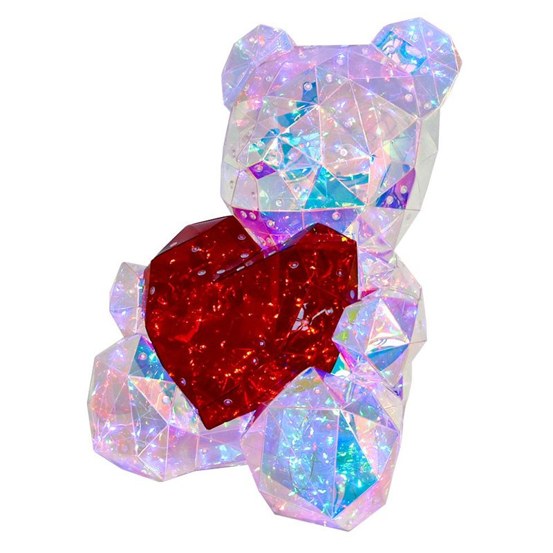 Light Up Teddy - 40 Cm