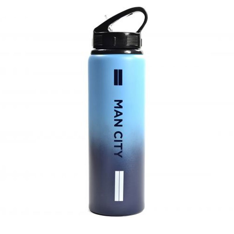 Manchester City Fc Aluminium Vandflaske - Fade - 750 Ml
