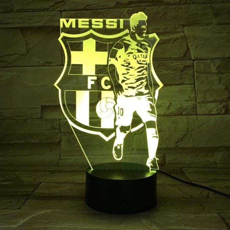 Messi 3d Fodbold Lampe