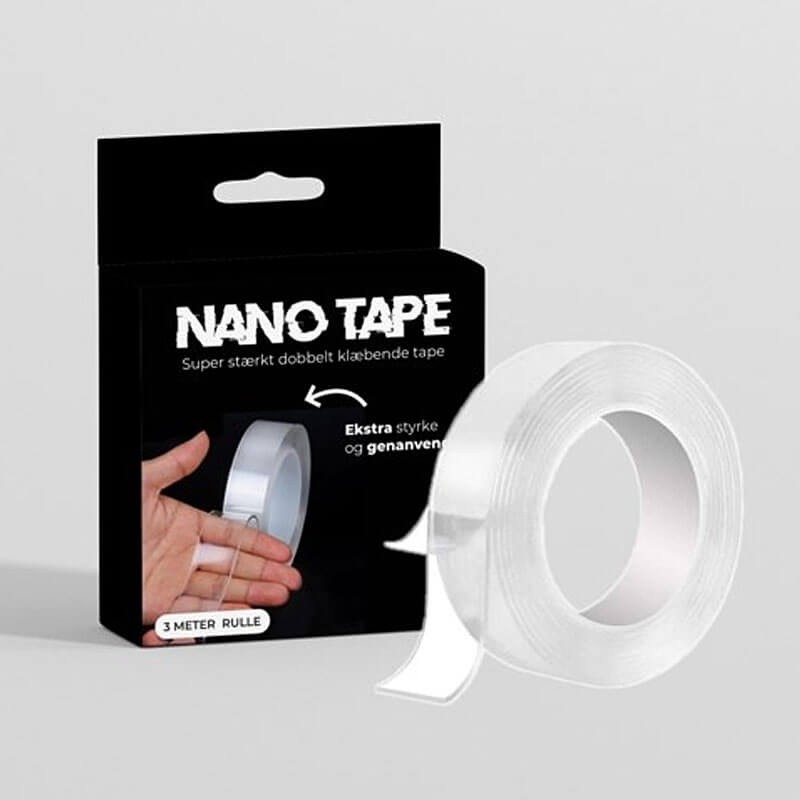 Nano Tape, Dobbeltklæbende - 3 Meter