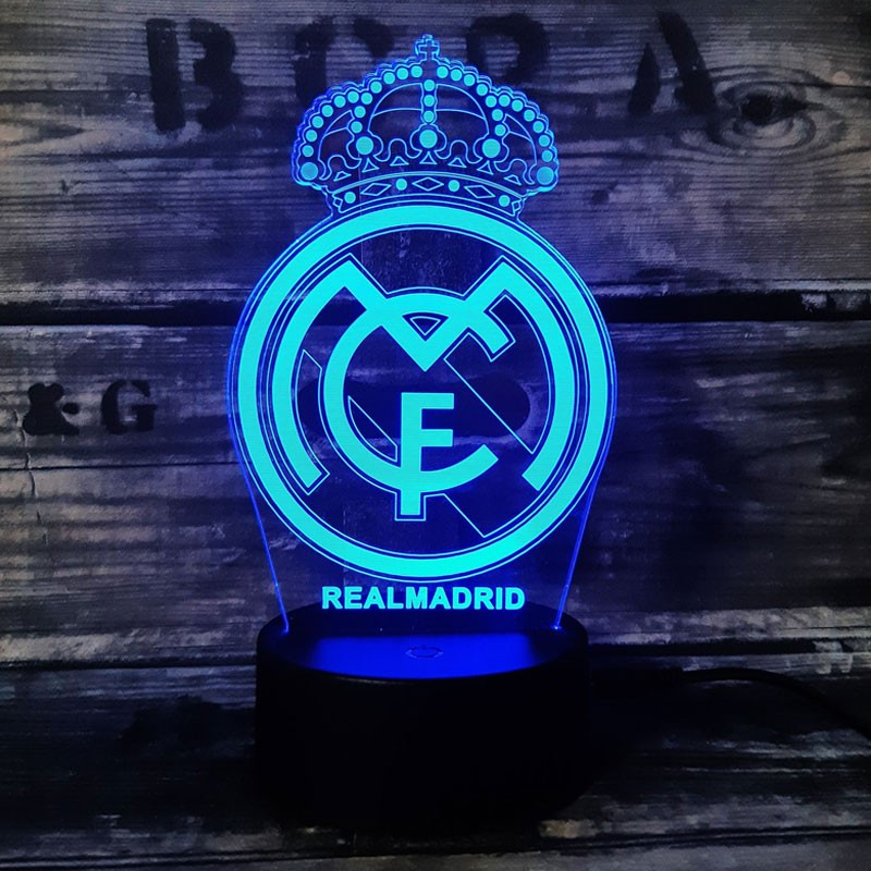 Real Madrid 3d Fodbold Lampe