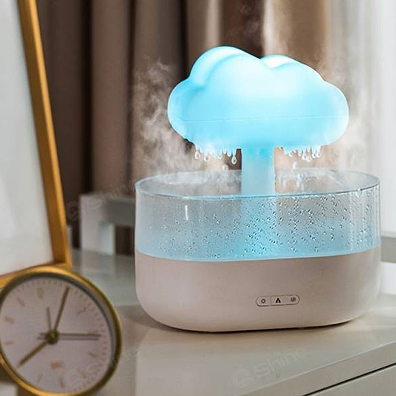 Regnsky Diffuser Med Lys Og Damp