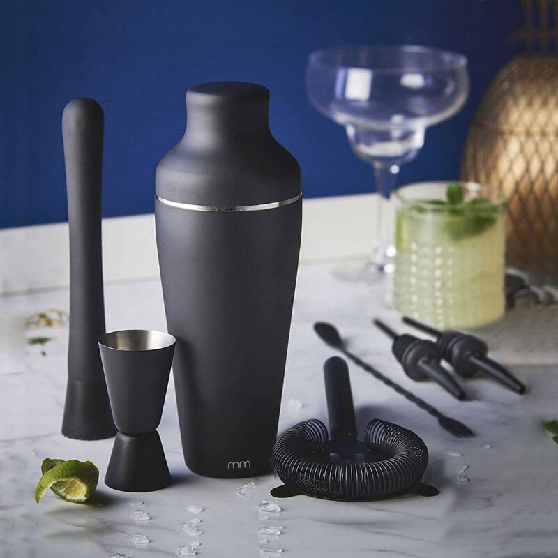 Sort Cocktail Shaker Sæt