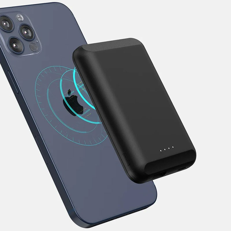 Trådløs & Magnetisk Powerbank Oplader Til Smartphones