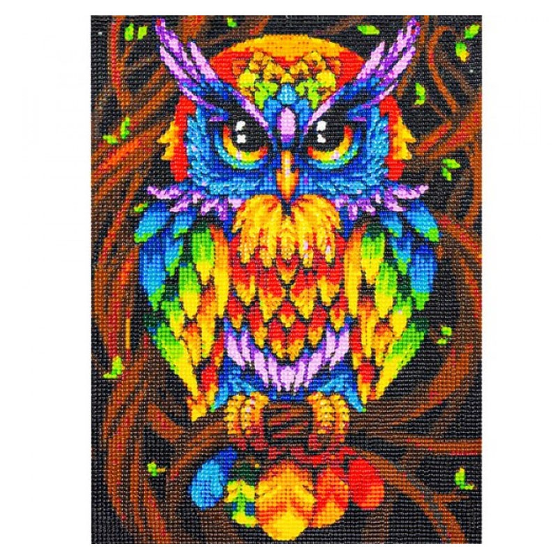 Ugle Motiv 5d Diamond Paint - 30 X 40 Cm