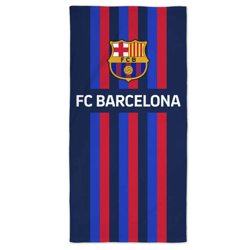 Fc Barcelona Badehåndklæde - 70 X 140 Cm