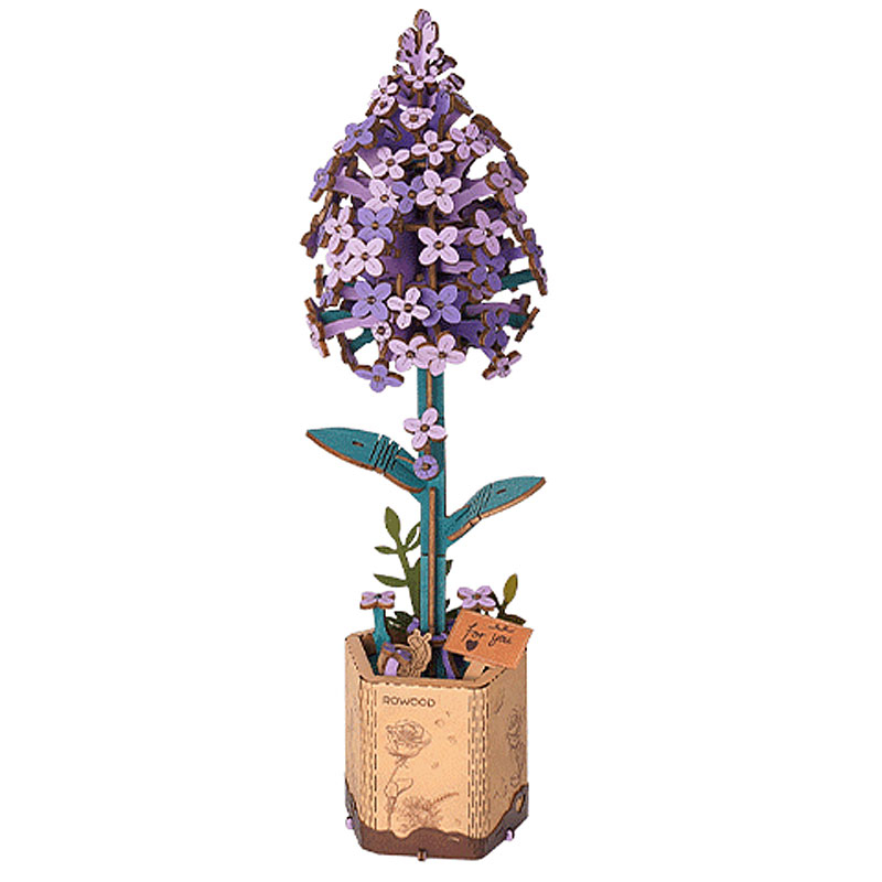 Lilla Syren Blomst 3d-puslespil Fra Rowoodâ¢ (tw021)