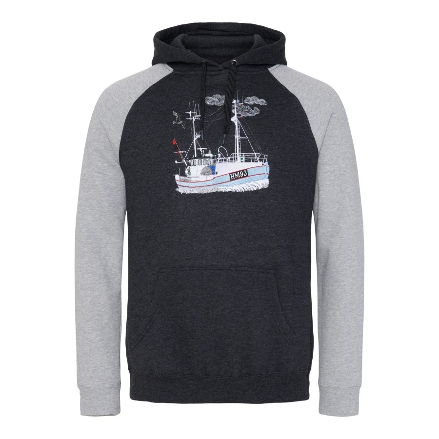 Hættetrøje "by Gniske" - Sort/grå Hoddie - S