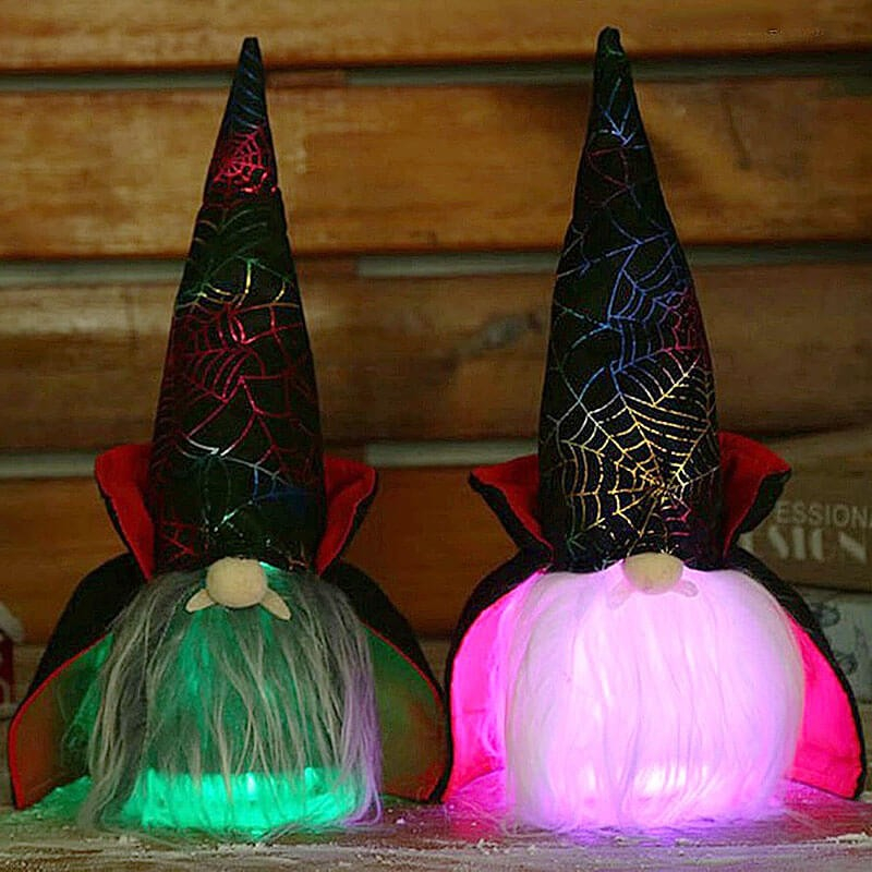Halloween Vampyr Med Led-lys - 30 Cm - Grå
