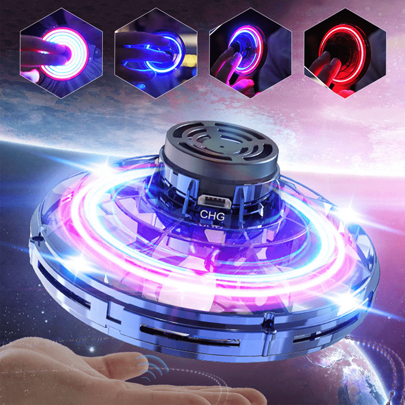 Flyvende Ufo Spinner - Sort