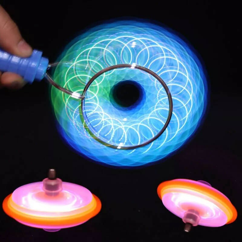 Yoyo Fidget Hjul Med Lys - Orange
