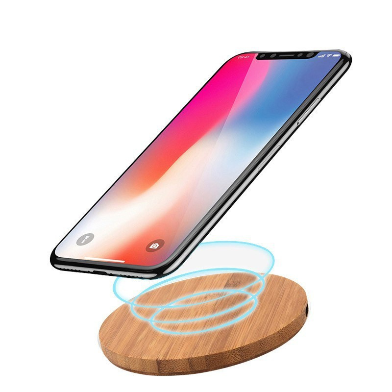 Qi Trådløs Oplader  -  Bambus - Design-1