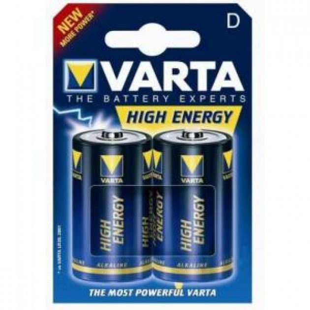 High Energy D/ (lr20) Batterier - (2 Stk)