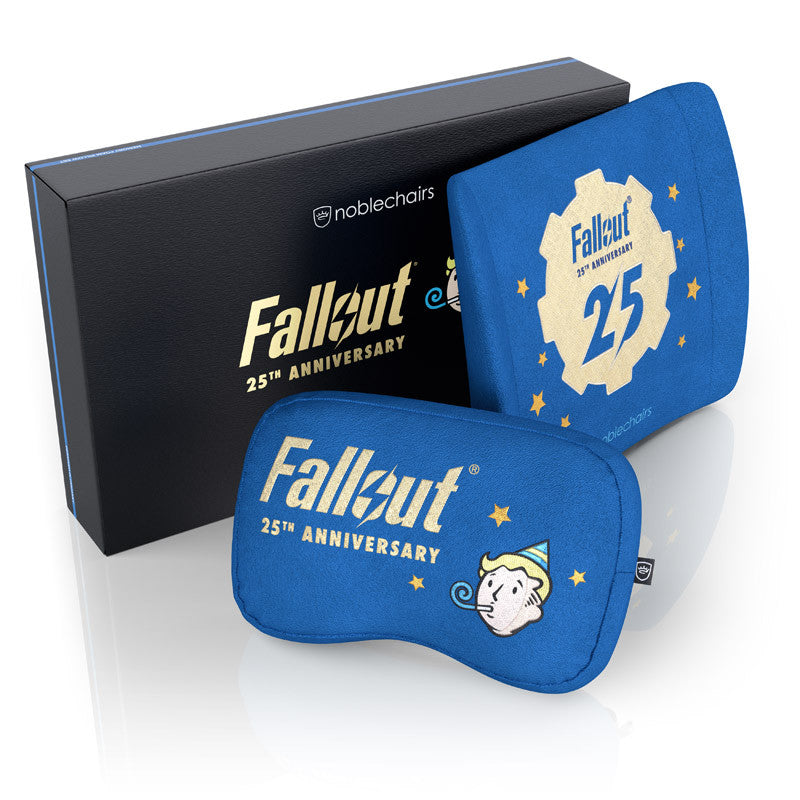 Noblechairs Memory Foam Pudesæt Til Gamingstol - Fallout 25th Anniversary Edition Puder - Geekd.dk