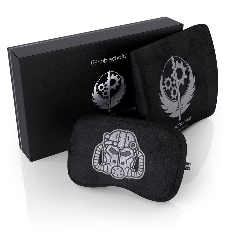 Noblechairs Memory Foam Pudesæt Til Gamingstol - Brotherhood Of Steel Edition Puder - Geekd.dk
