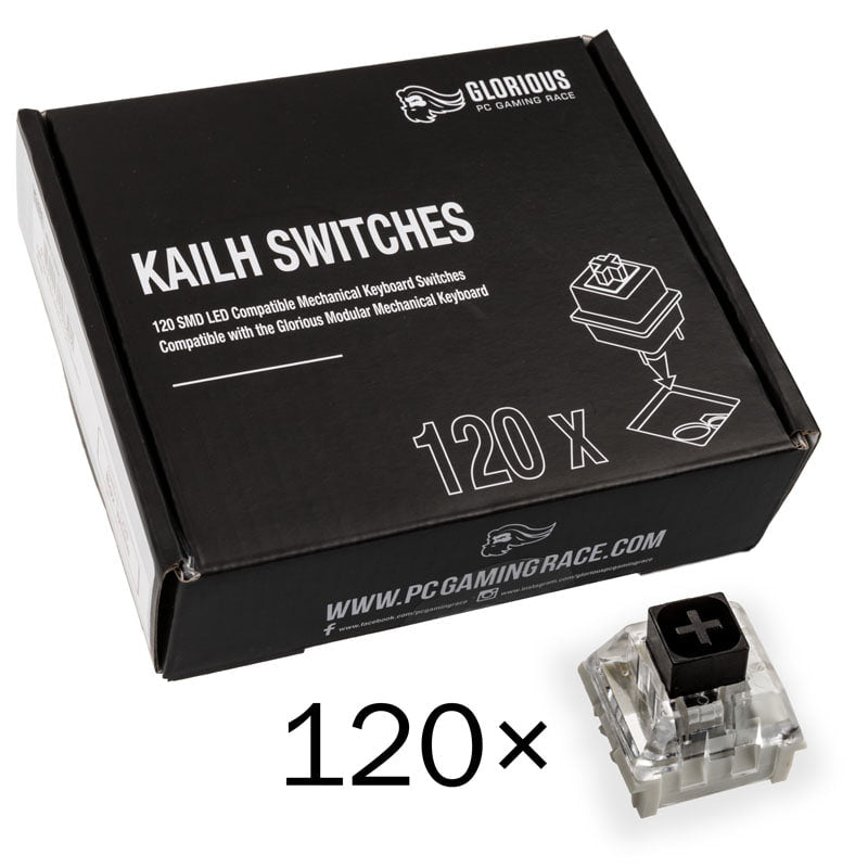 Glorious Kailh Box Sort Switches (120 Stk) Tastatur Switch - Geekd.dk
