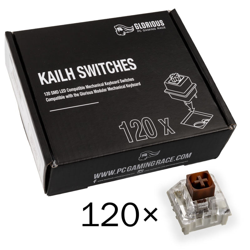 Glorious Kailh Box Brun Switches (120 Stk) Tastatur Switch - Geekd.dk