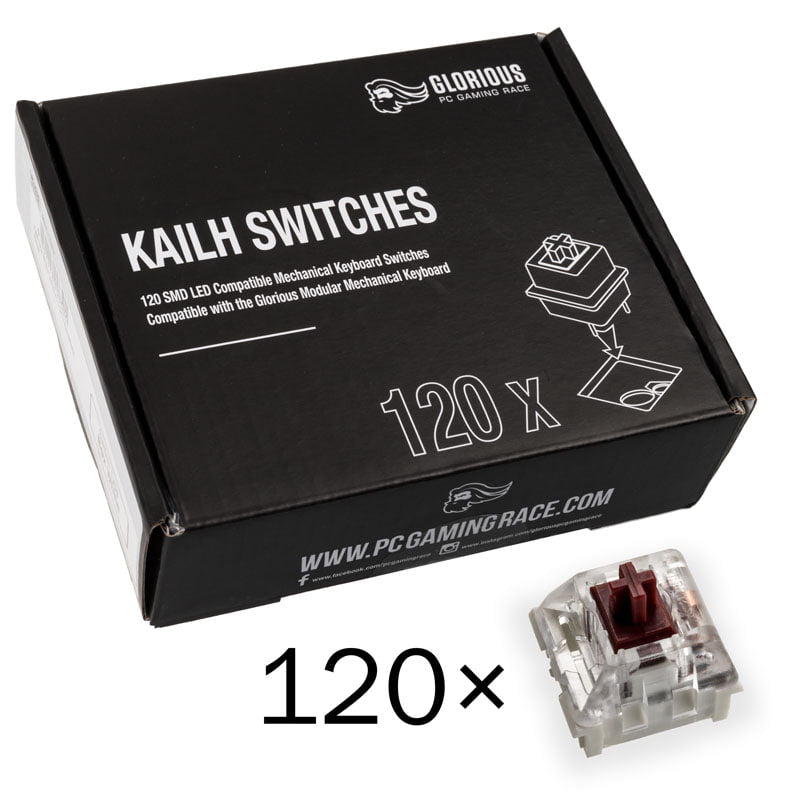 Glorious Kailh Speed Kobber Switches (120 Stk) Tastatur Switch - Geekd.dk