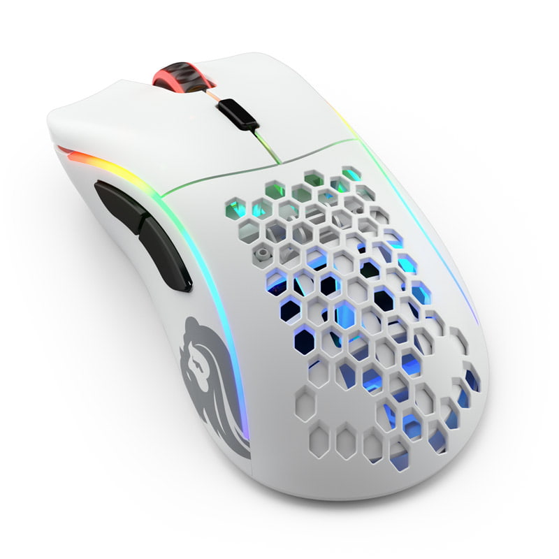 Glorious Model D Wireless Gaming-mouse - Hvid Mus - Geekd.dk
