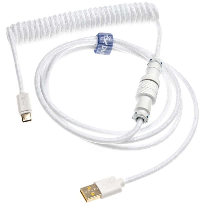 Ducky Premicord Pure White Usb Kabler - Geekd.dk