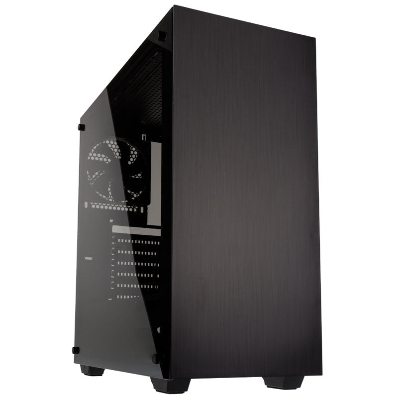 Kolink Stronghold Midi-tower, Tempered Glass - Black Window Kabinet - Geekd.dk