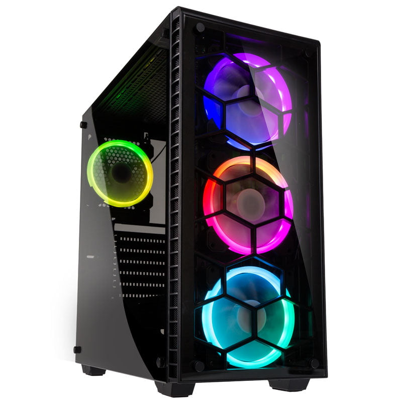 Kolink Observatory Rgb Midi-tower, Tempered Glass - Black Window Kabinet - Geekd.dk