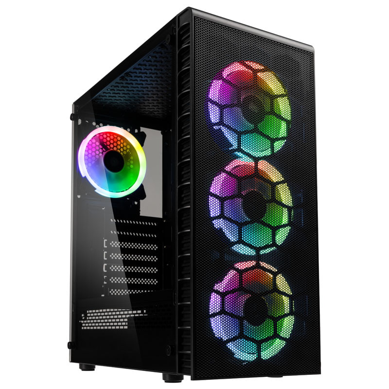 Kolink Observatory Lite Mesh Rgb Midi-tower - Black Kabinet - Geekd.dk