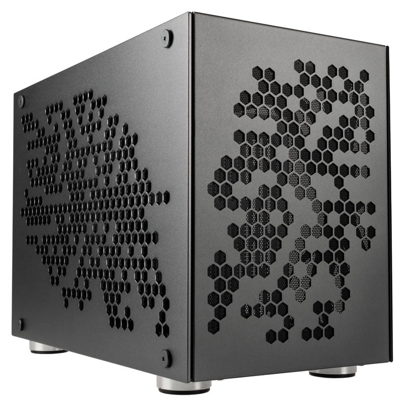 Kolink Rocket Heavy Vented Edition Aluminium Mini-itx Case-gunmetal Grey Kabinet - Geekd.dk