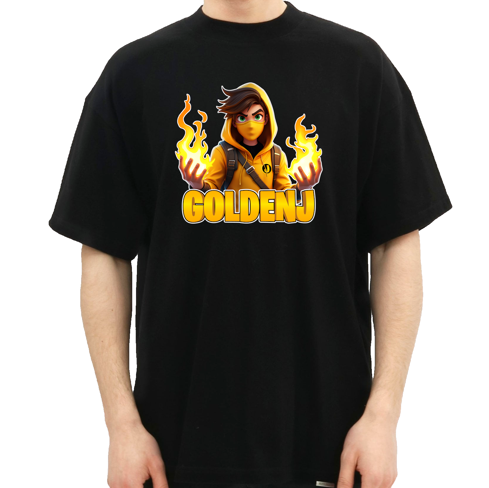 Goldenj Flamme Tee - Sort T-shirt - Geekd.dk