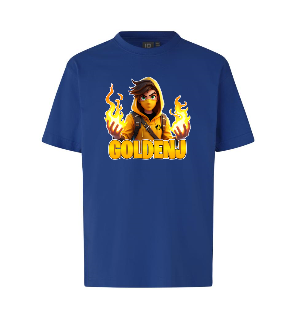 Goldenj Flamme Tee - Blå T-shirt - Geekd.dk