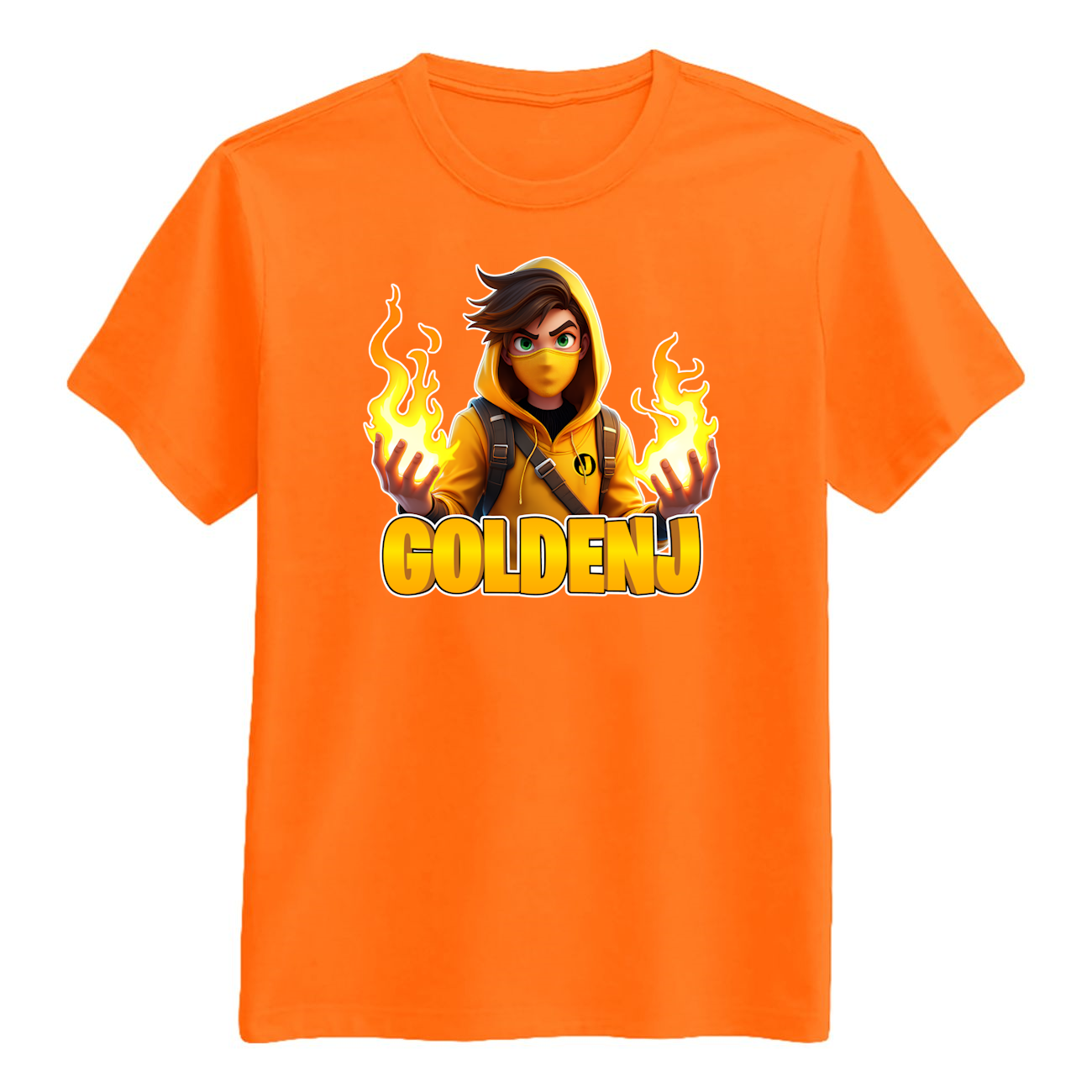 Goldenj Flamme Tee - Orange T-shirt - Geekd.dk