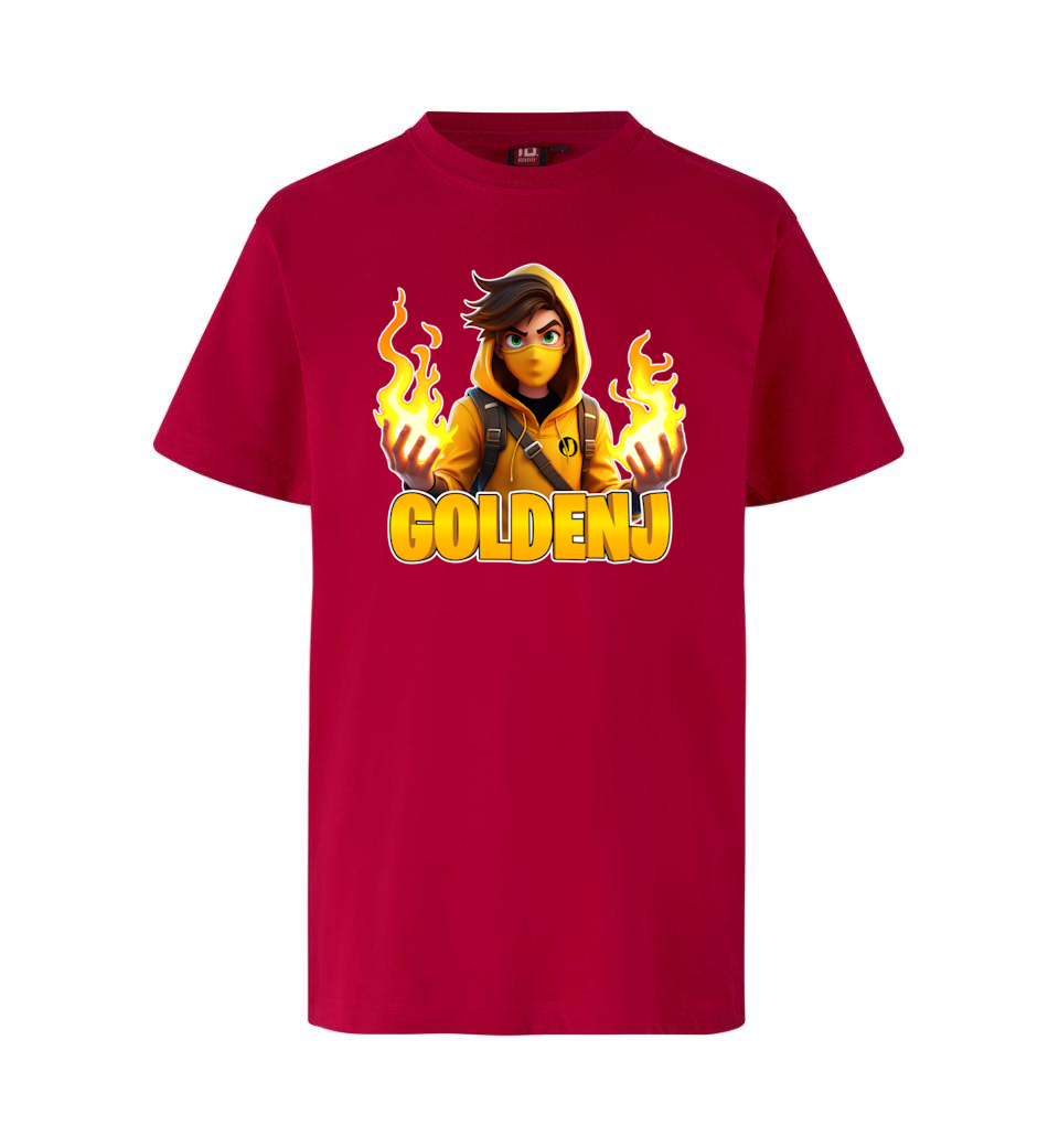 Goldenj Flamme Tee - Rød T-shirt - Geekd.dk
