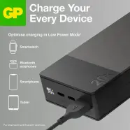 Gp Powerbank M2+ 20000mah Grå - Powerbank
