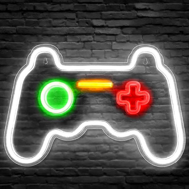 Mecharite - Controller Led Neon Skilt - Hvid Lampe - Geekd.dk