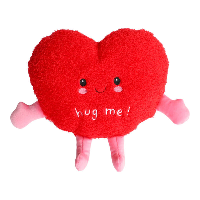 Plush Hjerte Bamse "hug Me" - 13 Cm