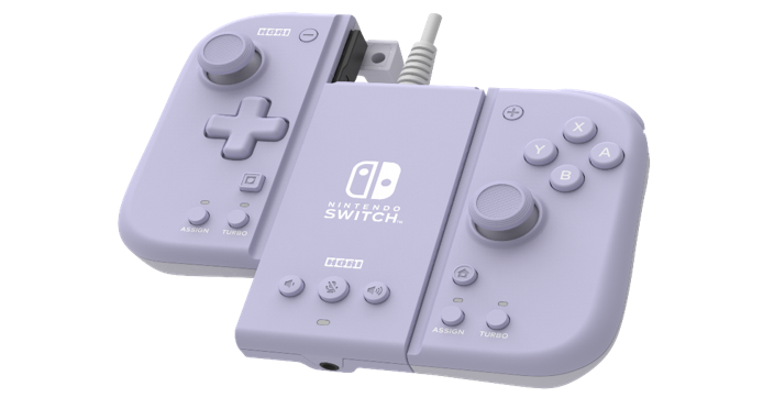 Hori - Split Pad Compact Attachment Set (lavender) Switch Udstyr - Geekd.dk