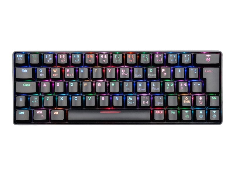 Fourze Gk60 Gaming Keyboard Us 60% Sort Tastatur - Geekd.dk
